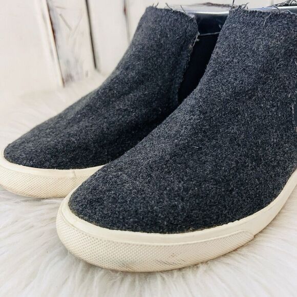 Rocket Dog Gray Wool Frayed Edge Slip on Comfort Low Booties - Womens Size 7.5 - Picture 2 of 8